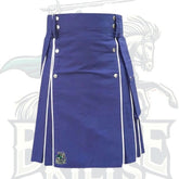 Blue Utility Kilt – Stylish & Functional Scottish Kilt