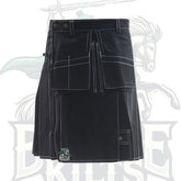 Black Working Kilt – Durable & Functional Scottish Utility Kilt