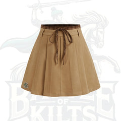 Mid-Rise Double Waist Pleated Mini Skirt – Trendy & Unique