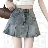 Women’s High-Waisted A-Line Denim Skirt