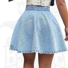 Women’s High-Waisted Non-Stretch A-Line Skirt