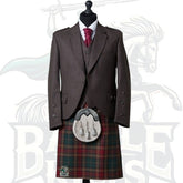 Brown Tweed Tartan Kilt Outfit – Premium Highland Wear by BattleOfKilts