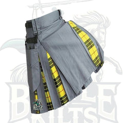 Grey and MacLeod of Lewis Tartan Hybrid Kilt – Premium Scottish Heritage with Modern Utility