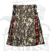 Digital Camo Buchanan Tartan Hybrid Kilt – Premium Scottish Utility Wear