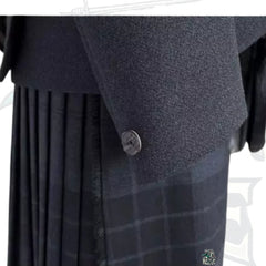 Gray Tweed Jacket with Night Watch Tartan Kilt Outfit – Premium Highland Dress by BattleOfKilts