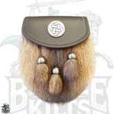 Semi-Dress Sporran – Brown Musquash | Premium Highland Accessory by BattleOfKilts