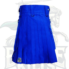 Royal Blue Deluxe Utility Kilt – Premium Quality Modern Kilt