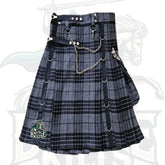 Battle of Kilts – Grey Watch Tartan Gothic Utility Kilt