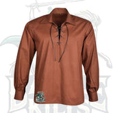 Jacobite Brown Ghillie Shirt | Battle of Kilts
