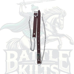 Jacobite Kilt Sporran – Brown Leather Highland Pouch with Drawstring by BattleOfKilts