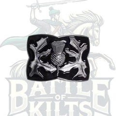 Black Celtic Kilt Buckle – Classic Highland
