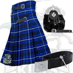 Battle Of Kilts Men’s Tartan Kilt Outfit – 5-Piece Scottish Set with Premium Accessories