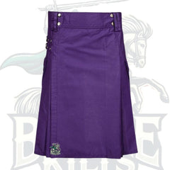 Purple Utility Kilt – Modern Functional Kilt with Pockets for Men & Women