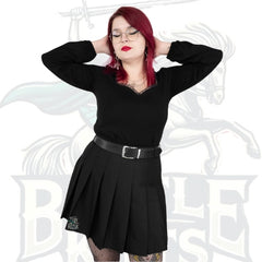 Sleek Black Tennis Skirt – Sporty, Chic & Trendy