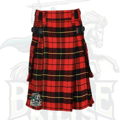 Battle of Kilts – Lautreamont Wallace Tartan Utility Kilt