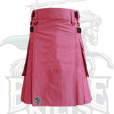 Pink Utility Kilt – Stylish & Functional Modern Utility Kilt for Men and Women