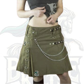 Women’s Olive Utility Skirt – Functional, Stylish & Modern