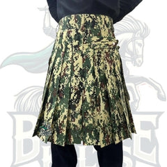 Camouflage Utility Kilt – Handmade Tactical Kilt for Men