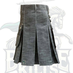 Premium Hand-Made Scottish Denim Kilt – Authentic Quality