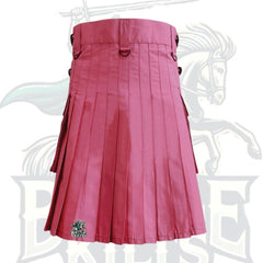 Pink Utility Kilt – Stylish & Functional Modern Utility Kilt for Men and Women