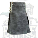 Premium Hand-Made Scottish Denim Kilt – Authentic Quality