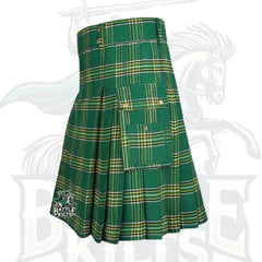 Battle of Kilts – Men’s Irish Green Tartan Utility Kilt