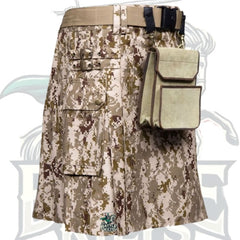 Universal Camouflage Tactical Utility Kilt – Handmade Kilt