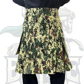 Camouflage Utility Kilt – Handmade Tactical Kilt for Men