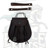 Brown Leather Kilt Sporran – New Premium Design with Free Chain by BattleOfKilts