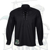 Black Jacobite Ghillie Kilt Shirt | Battle of Kilts