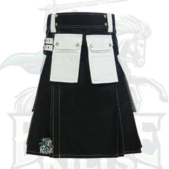 Black & White Carhartt Work Utility Kilt – Premium Workwear & Hybrid Utility Kilt