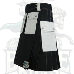Black & White Carhartt Work Utility Kilt – Premium Workwear & Hybrid Utility Kilt