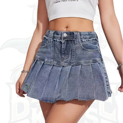 Ladies’ Denim Pleated Skirts and Princess Dresses