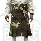 Camouflage Utility Kilt – Handmade Tactical Kilt for Men