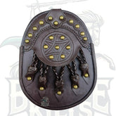 Scottish Handmade Traditional Kilt Brown Real Leather Fashion Sporran by BattleOfKilts