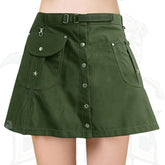 Dark Green Women’s Utility Skirt – Stylish, Functional & Trendy