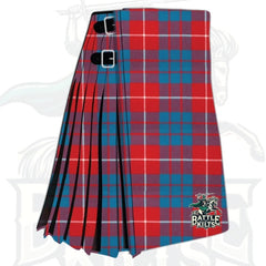Hamilton Red Modern Tartan Kilt – A Bold Symbol of Clan Pride