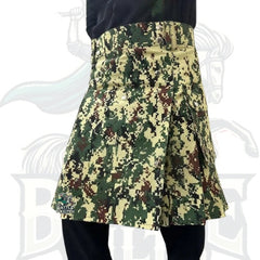 Camouflage Utility Kilt – Handmade Tactical Kilt for Men
