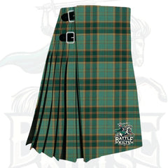 All Ireland Green Tartan Kilt