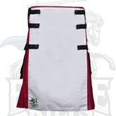 Burgundy and White Gothic Kilt with Black Pockets – Premium Gothic & Alternative Wear
