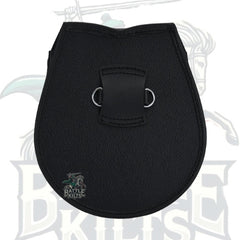 Scottish Sporran Thistle Mounted with Black Rabbit Fur – Triple Tassel Sporran by BattleOfKilts