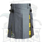 Grey and MacLeod of Lewis Tartan Hybrid Kilt – Premium Scottish Heritage with Modern Utility