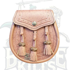 Day Sporran STM – Khaki Pig Skin by BattleOfKilts