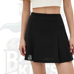 Mid-Rise Black Pleated Mini Skirt – Classic & Chic