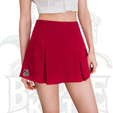 High-Rise Pleated Zipper Solid Mini Skort – Chic, Modern & Stylish