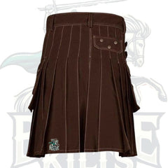 Brown Victory Utility Kilt – Durable & Stylish Scottish Kilt