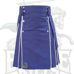 Blue Utility Kilt – Stylish & Functional Scottish Kilt