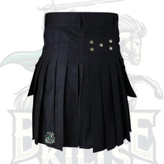 Black Utility Kilt for Working – Durable & Functional Scottish Kilt