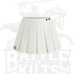 Low-Rise Button Pleated Micro Mini Skort – Bold & Trendy