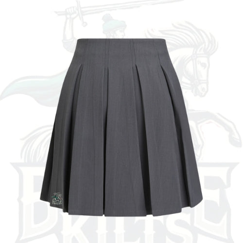Mid-Rise Pleated Asymmetrical Hem Midi Skirt – Sophisticated & Modern